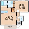 南海本線/和歌山市駅 バス:20分:停歩3分 1階 築17年 1LDKの間取り