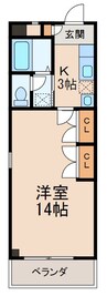 きのくに線・紀勢本線/和歌山市駅 徒歩3分 7階 築24年 1Kの間取り