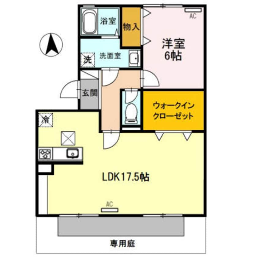 間取図 阪和線・羽衣線/和歌山駅 バス22分和歌浦下車:停歩4分 1階 築31年