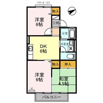 間取図 南海加太線/八幡前駅 徒歩8分 2階 築28年