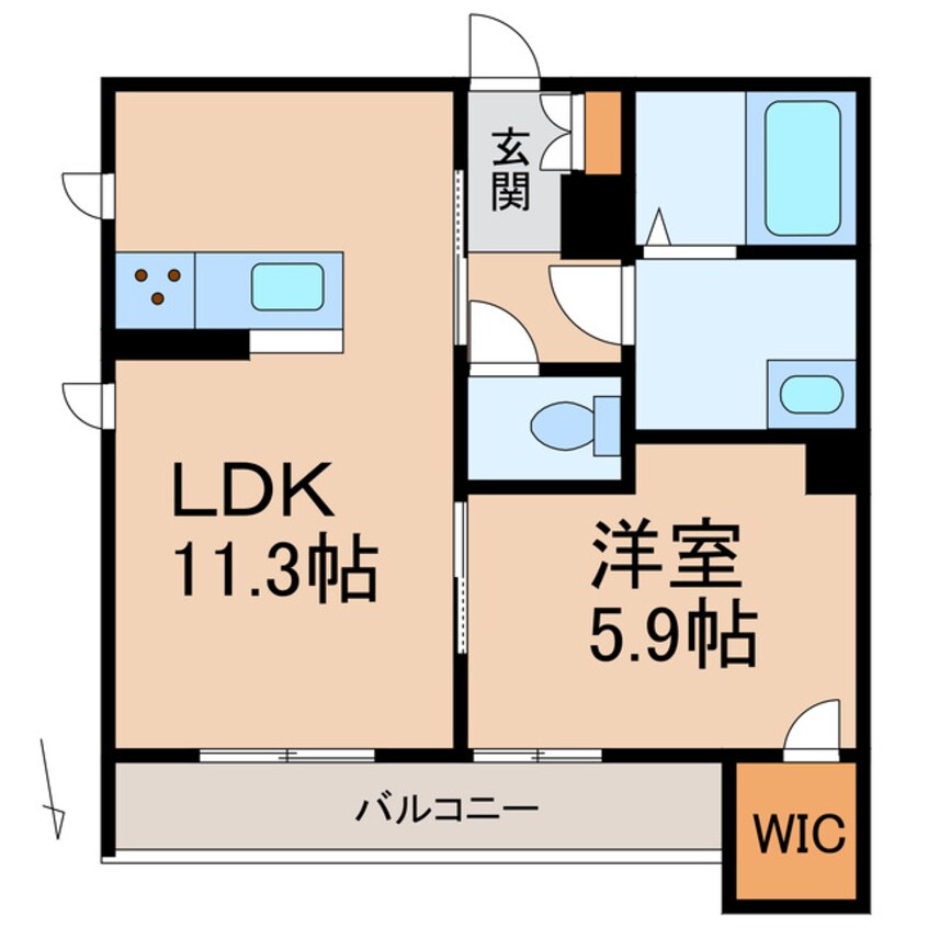 間取図 阪和線・羽衣線/和歌山駅 徒歩13分 2階 1年未満