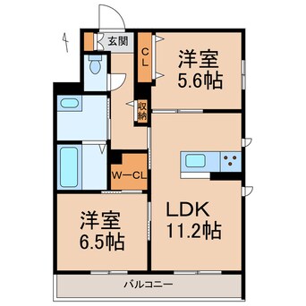 間取図 阪和線・羽衣線/和歌山駅 徒歩13分 2階 1年未満