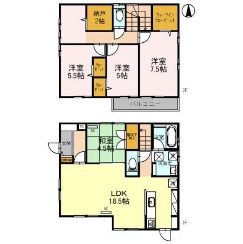 間取図 南海本線/和歌山大学前駅 徒歩27分 1-2階 築2年