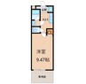 南海本線/和歌山市駅 バス:12分:停歩6分 1階 築19年 1Kの間取り