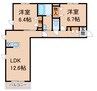 きのくに線・紀勢本線/宮前駅 徒歩15分 1階 築4年 2LDKの間取り