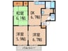 阪和線・羽衣線/紀伊駅 バス:15分:停歩20分 2階 築25年 3DKの間取り