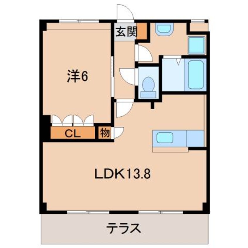 間取図 和歌山線/田井ノ瀬駅 徒歩11分 1階 築13年