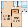 南海加太線/二里ケ浜駅 徒歩4分 1階 築28年 1LDKの間取り