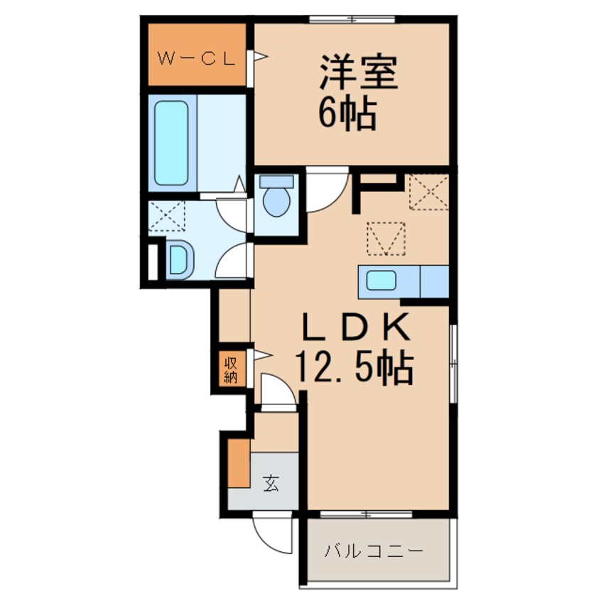 間取図 和歌山線/高野口駅 徒歩12分 1階 築4年