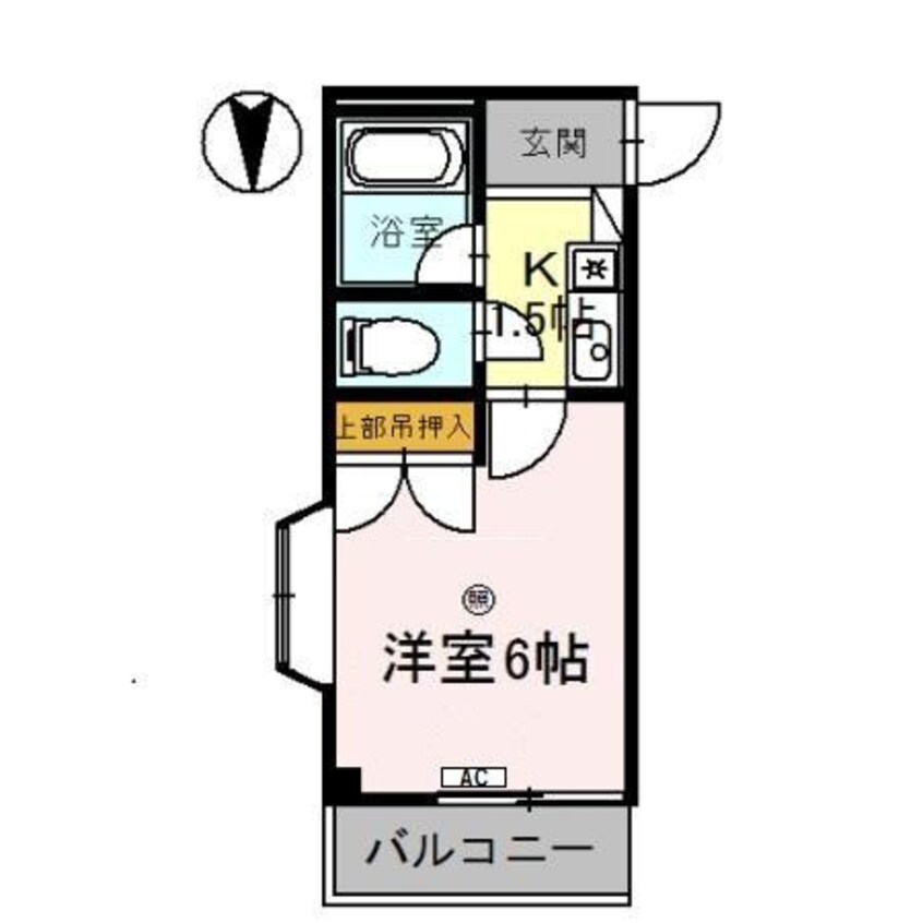 間取図 きのくに線・紀勢本線/宮前駅 徒歩5分 5階 築29年