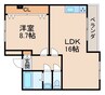 第２宮田マンション 1LDKの間取り
