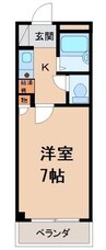 エイトマンション 1Kの間取り