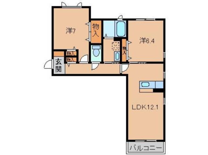 間取図 和歌山線/高野口駅 徒歩20分 2階 築6年