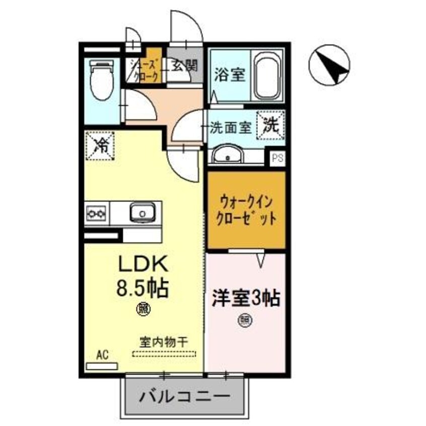 間取図 きのくに線・紀勢本線/和歌山市駅 バス5分北島下車:停歩5分 2階 築9年