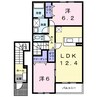 南海加太線/加太駅 徒歩18分 2階 築19年 2LDKの間取り