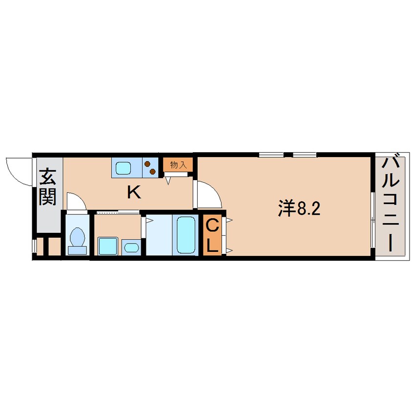 間取図 南海本線/和歌山市駅 徒歩7分 3階 築9年