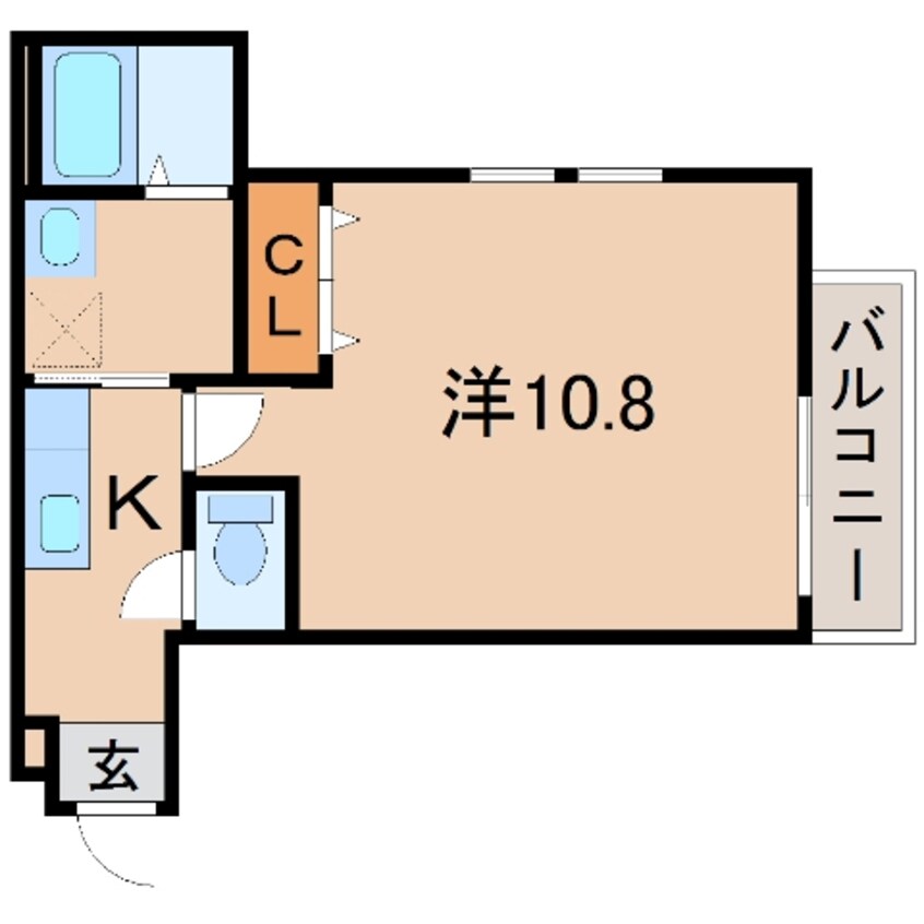 間取図 阪和線・羽衣線/紀伊中ノ島駅 徒歩9分 1階 築9年