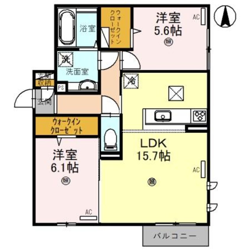 間取図 南海本線/和歌山市駅 徒歩19分 1階 築2年