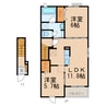 和歌山線/高野口駅 徒歩14分 2階 築3年 2LDKの間取り