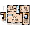 南海加太線/西ノ庄駅 徒歩12分 2階 築13年 3LDKの間取り