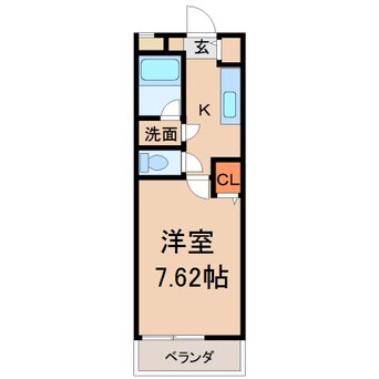 間取図 阪和線・羽衣線/和歌山駅 徒歩10分 2階 築22年