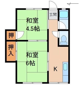 間取図 コーポ彩城