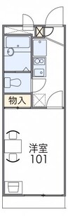 レオパレスコスモーＳ 1Kの間取り