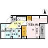 D-Luce寄合町 1Kの間取り