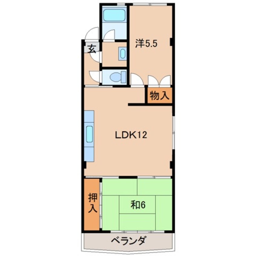 間取図 サンハイツ中之島