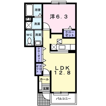 間取図 阪和線・羽衣線/紀伊駅 徒歩6分 1階 築17年