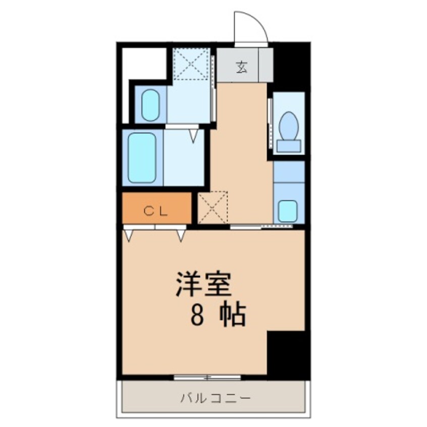 間取図 阪和線・羽衣線/和歌山駅 徒歩9分 6階 築3年