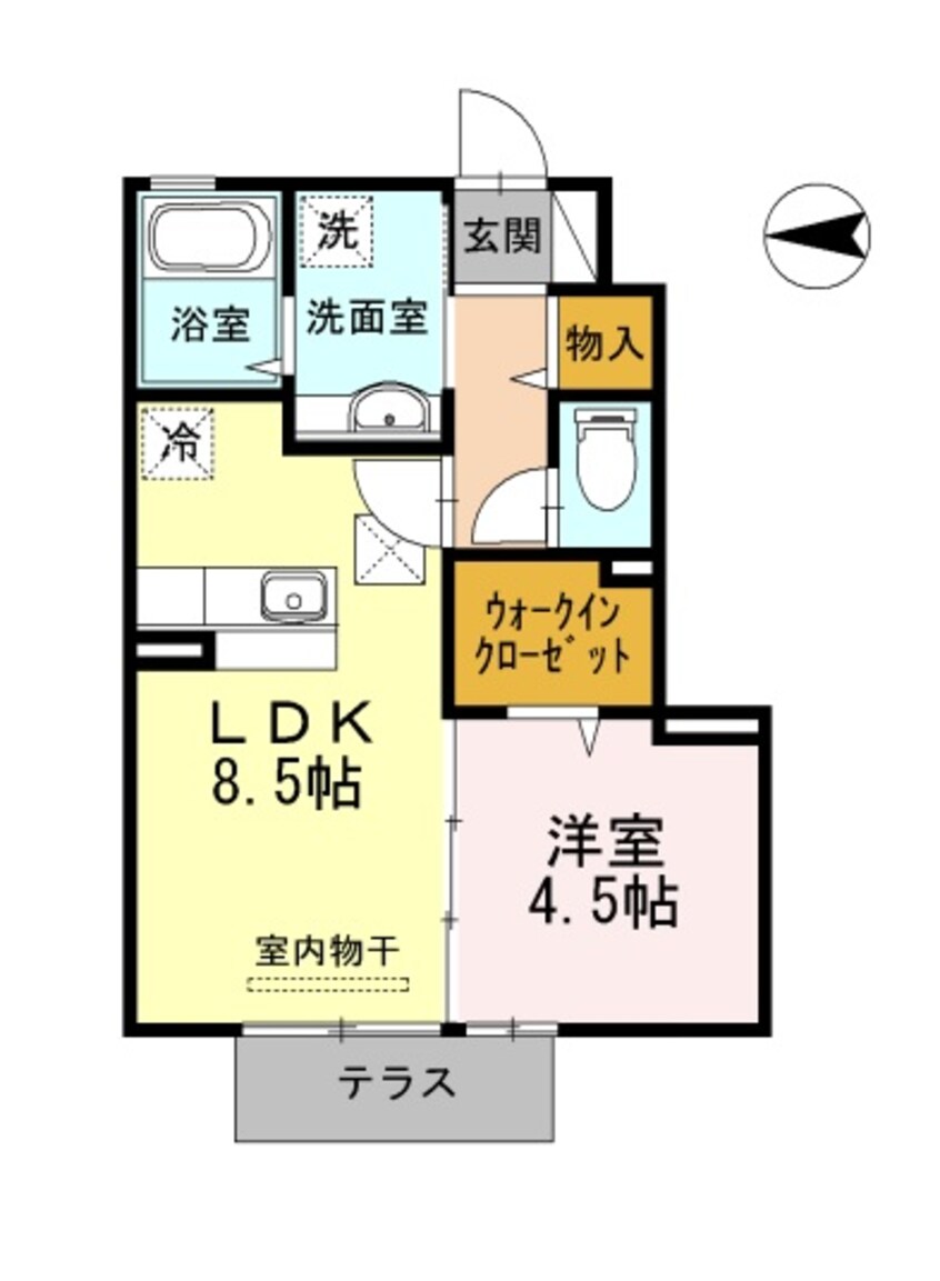 間取図 和歌山電鉄貴志川線/神前駅 徒歩7分 1階 築10年