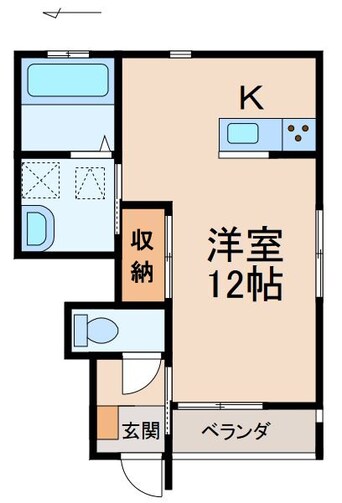 間取図 クラウンハイツ広瀬