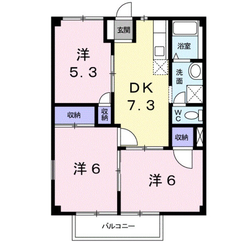 間取図 和歌山線/紀伊山田駅 徒歩5分 1階 築29年