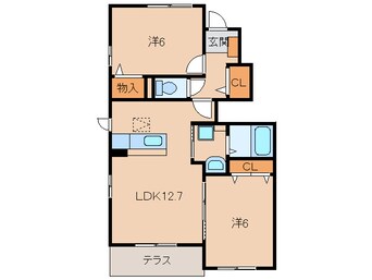 間取図 和歌山電鉄貴志川線/西山口駅 徒歩3分 1階 築13年