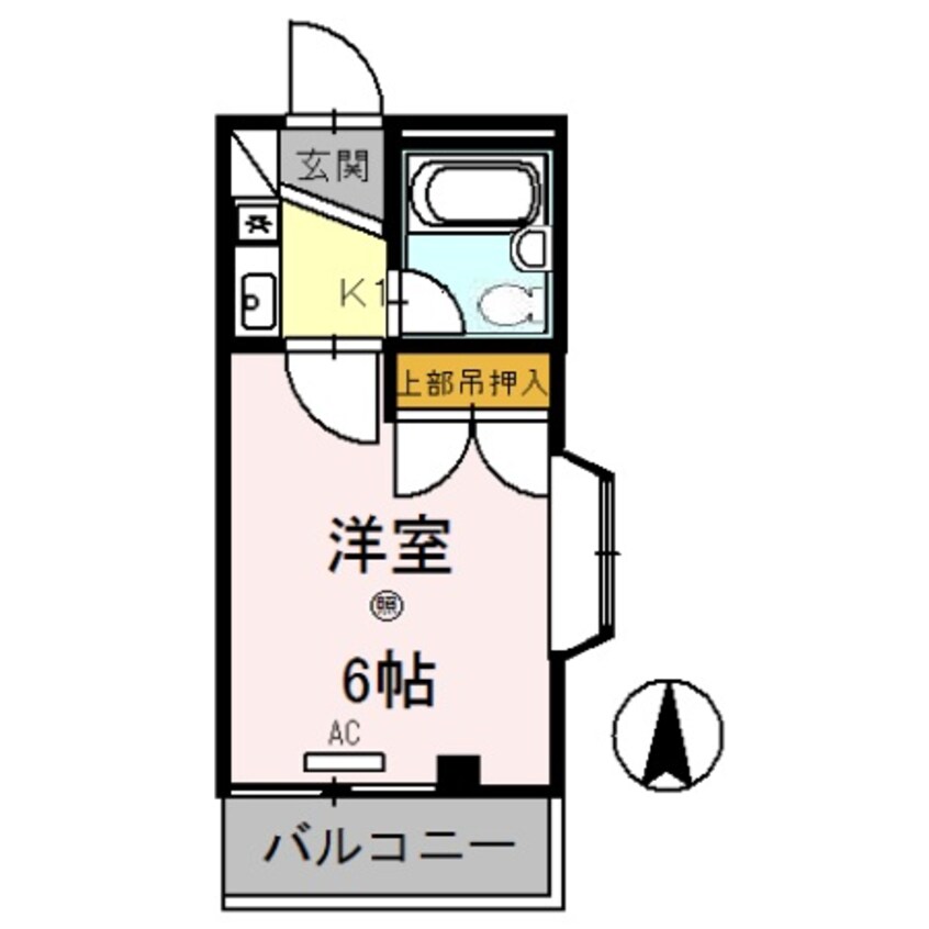 間取図 きのくに線・紀勢本線/宮前駅 徒歩5分 2階 築30年