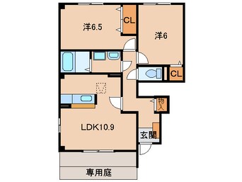 間取図 和歌山線/岩出駅 徒歩7分 1階 築18年