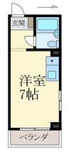 メゾンベル鷺ノ森 1Rの間取り