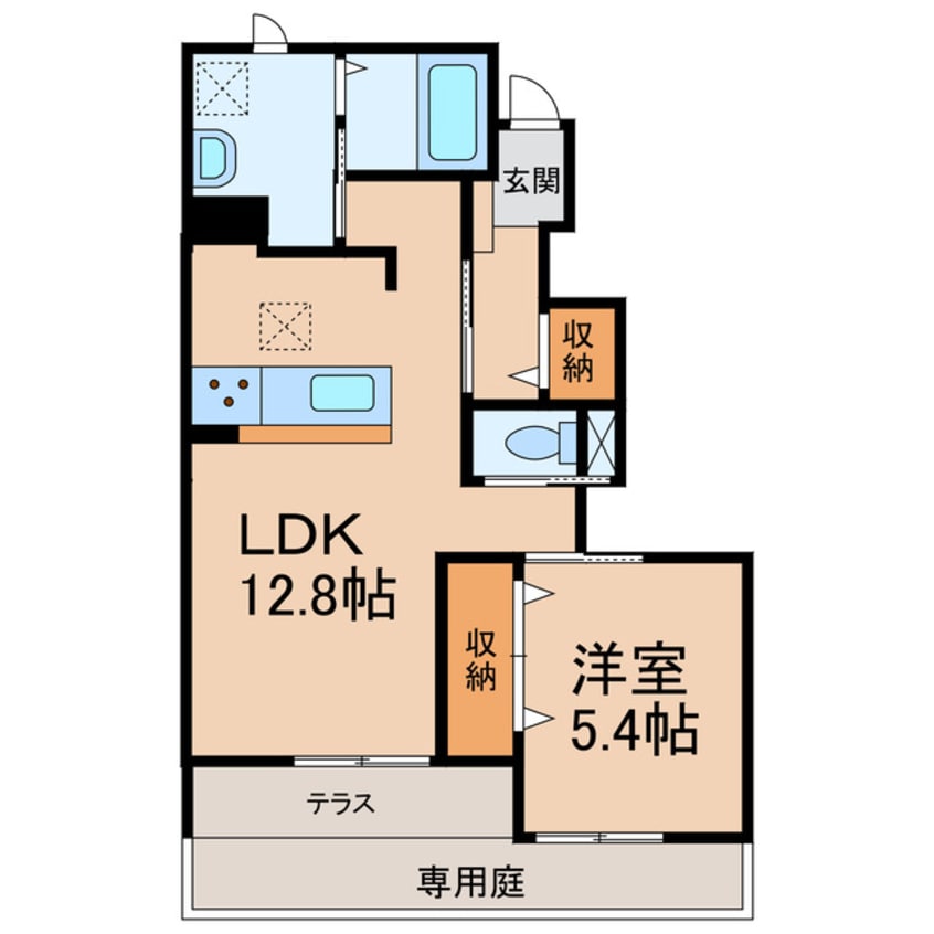 間取図 和歌山線/田井ノ瀬駅 徒歩27分 1階 築9年