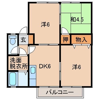 間取図 セジュールゆう