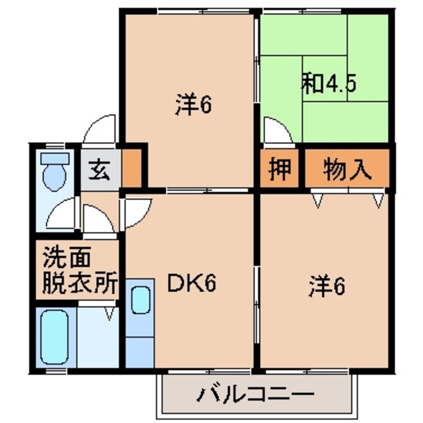 間取図 セジュールゆう