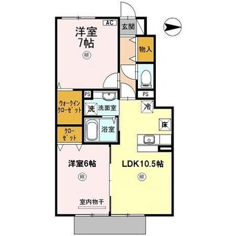 間取図 きのくに線・紀勢本線/紀三井寺駅 バス5分布引南下車:停歩11分 1階 築9年