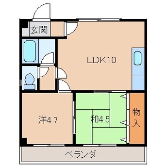 間取図 ミナールＯＫＡＤＡ