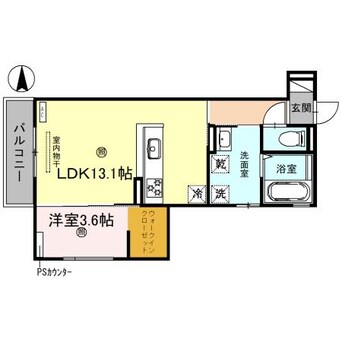 間取図 南海本線/和歌山市駅 バス11分花王橋下車:停歩5分 2階 築1年