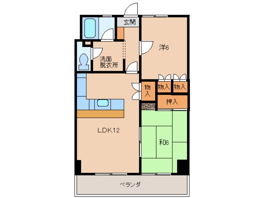 間取図 パル・シャトー海南