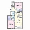 仮）薗アパートⅡ 2LDKの間取り