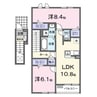 仮）薗アパートⅡ 2LDKの間取り