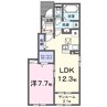 仮）薗アパートⅢ 1LDKの間取り