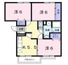 紀州鉄道/紀伊御坊駅 徒歩5分 2階 築31年 3Kの間取り
