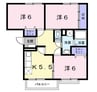 紀州鉄道/紀伊御坊駅 徒歩5分 2階 築31年 3Kの間取り